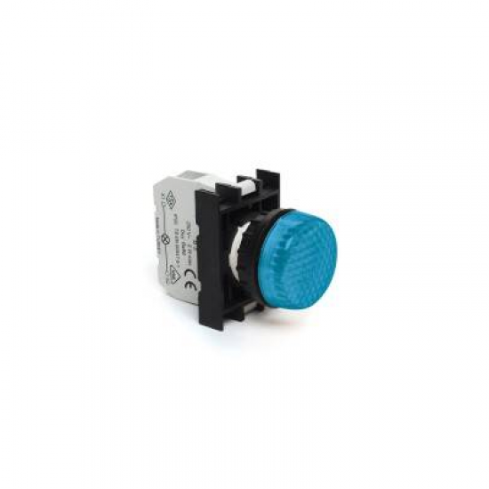 B070XM EMAS MAVİ KONTAK BLOKLU LED SİNYAL LAMBASI 12-30V