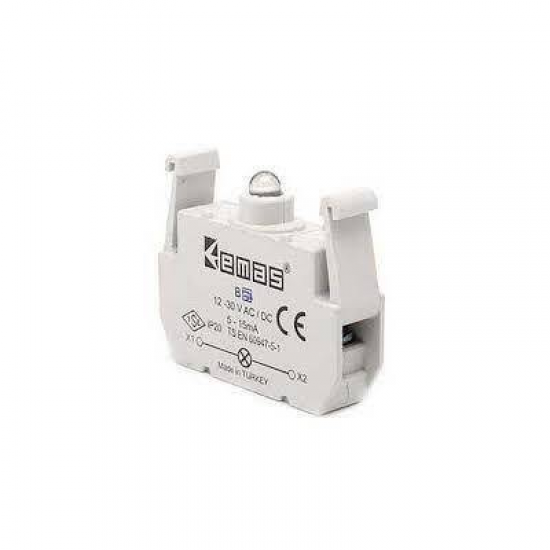 B6 EMAS SİNYAL KIRMIZI LED BLOK 12-30VAC-DC B6 EMAS SİNYAL KIRMIZI LED BLOK 12-30VAC-DC