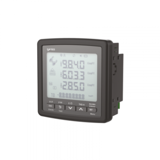 MPR45S-V2 ENTES M4031 HABERLEŞMELİ ELEKTRONİK ŞEBEKE ANALİZÖRÜ 96X96 50-270VAC/DC T/İ