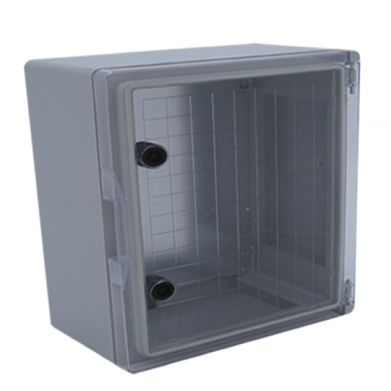 ÇP 5013 30x40x16,5 Galvaniz Taban Saclı Şeffaf Kapaklı Pano