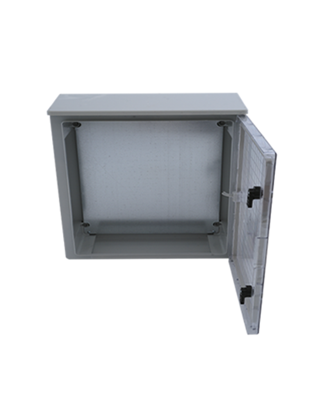 ÇP 5617 35x50x19,5 Galvaniz Taban Saclı Şapkalı Şeffaf Pano