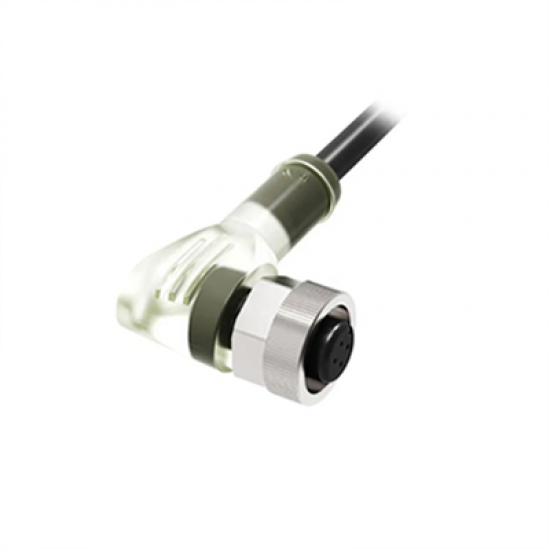 E12T-N3G2-N M12 2m Ledli Kablolu 3 Pin Düz Sensör Konnektörlü Kablo