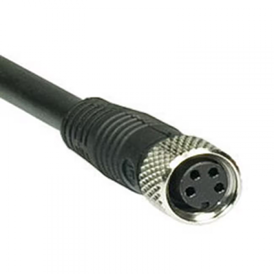 E8T-N4F2 M8 2m Kablolu 3 Pin Düz Sensör Konnektörlü Kablo