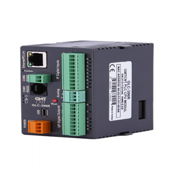 GLC - 396R 9 Dijital Giriş,6 Kanal (5A @ 250 VAC) Röle Çıkış,1 Analog Giriş,1 Analog Çıkış,RTC,WMI