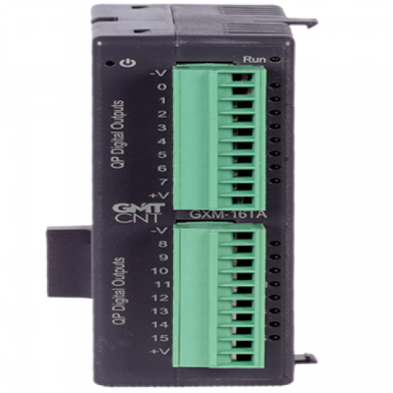 GXM-16TA 16 Kanal 24 VDC 300 mA kısa devre korumalı transistör çıkış (Çıkışlar PNP transistördür) PLC Genişleme Modülü GXM-16TA 16 Kanal 24 VDC 300 mA kısa devre korumalı transistör çıkış (Çıkışlar PNP transistördür) PLC Genişleme Modülü