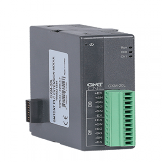 GXM-20L Kanal yük hücresi (loadcell) girişi (24 Bit çözünürlük) PLC Genişleme Modülü GXM-20L Kanal yük hücresi (loadcell) girişi (24 Bit çözünürlük) PLC Genişleme Modülü