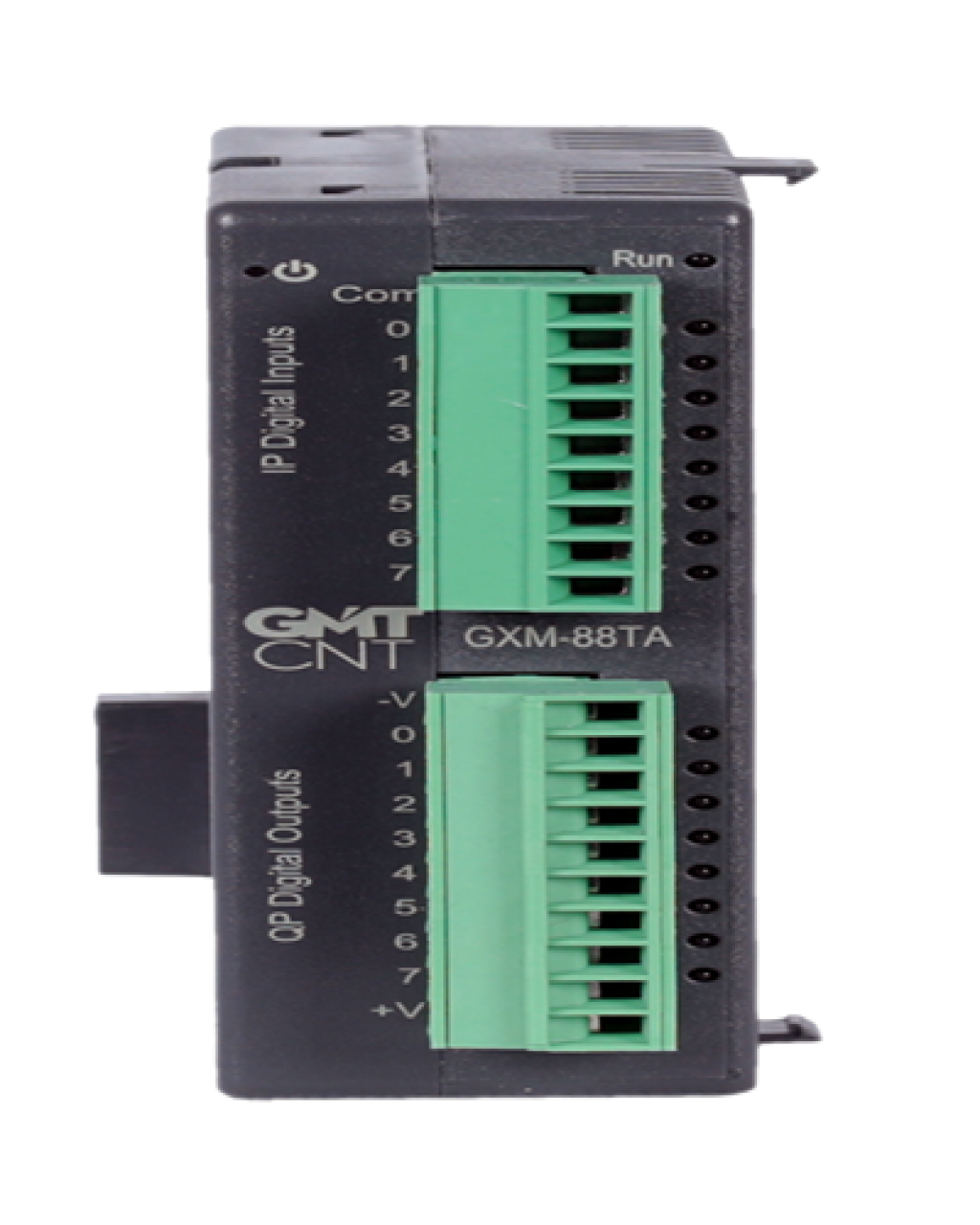 GXM-88TA 8 Kanal 24 VDC PNP/NPN dijital giriş / 8 Kanal 24 VDC 300 mA kısa devre korumalı transistör çıkış (Çıkışlar PNP transistördür) PLC Genişleme Modülü