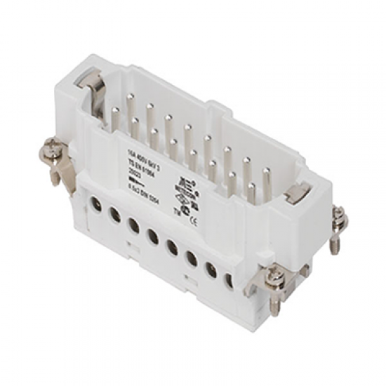 29023 Fiş Çekirdek (Vidalı Bağlantı) 16x16 A (16PE) 500V ALÜMİNYUM GÖVDE