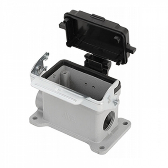 29407S Duvar Gövde (Çift Girişli Tek Mandallı Kapaklı) 10x16 A (10PE) 500V ALÜMİNYUM GÖVDE