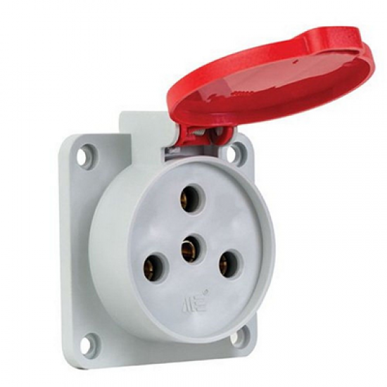 401042 Kauçuk Makine Priz 3x25 A (3PE) 380-415 V