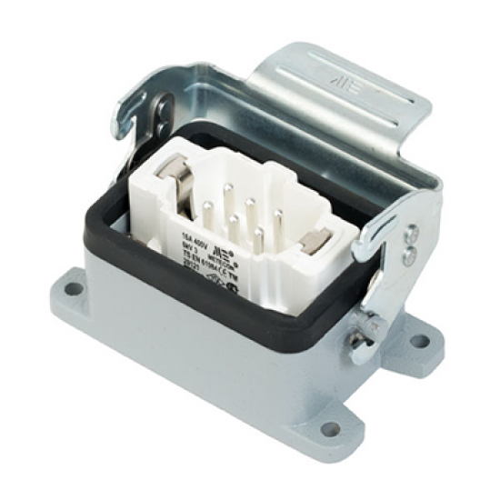 403091S Makine Fişi 6x16 A (6PE) 500V ALÜMİNYUM GÖVDE