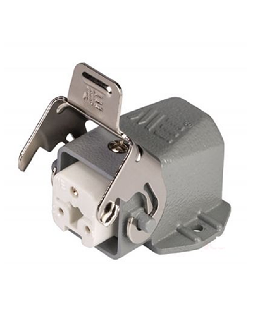 403254S Eğik Makine Prizi (Yandan Kablo Girişli) 3x10 A (2PE) 220-240V ALÜMİNYUM GÖVDE