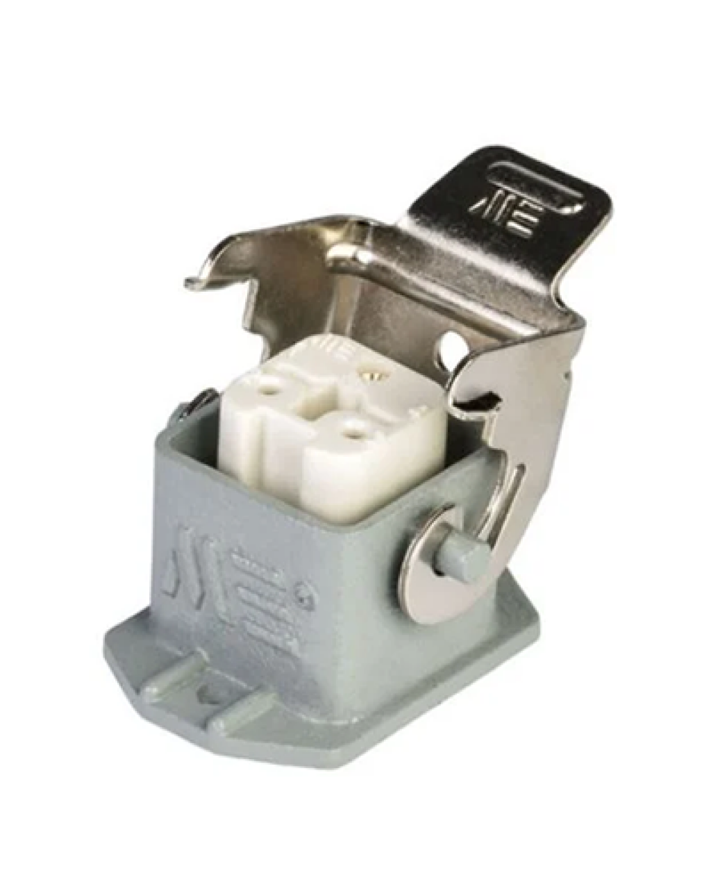 403257S Eğik Makine Prizi (Arkadan Kablo Girişli) 3x10 A (2PE) 220-240V ALÜMİNYUM GÖVDE