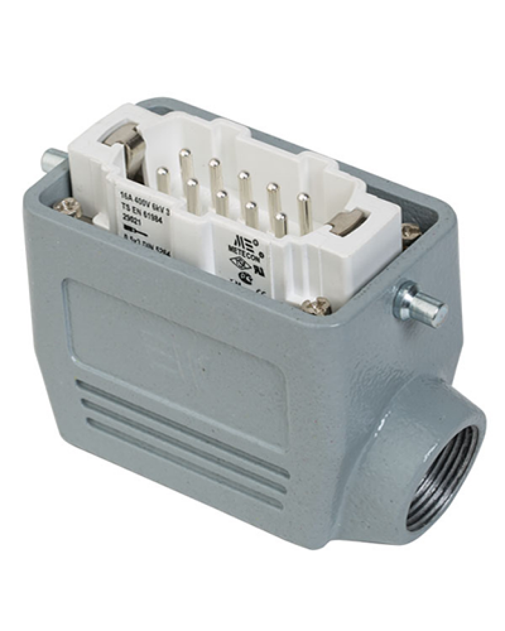 403501 Fiş (Yan Giriş Tek Mandallı İçin) 10x16 A (10PE) 500V ALÜMİNYUM GÖVDE