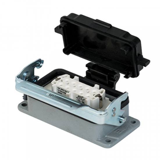 403710S Makine Prizi (Tek Mandallı Kapaklı) 10x16 A (10PE) 500V ALÜMİNYUM GÖVDE