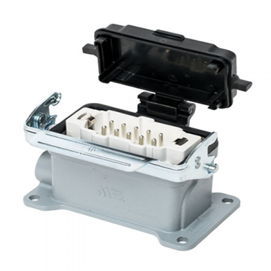 403713S Duvar Fişi (Tek Mandallı Kapaklı) 10x16 A (10PE) 500V ALÜMİNYUM GÖVDE