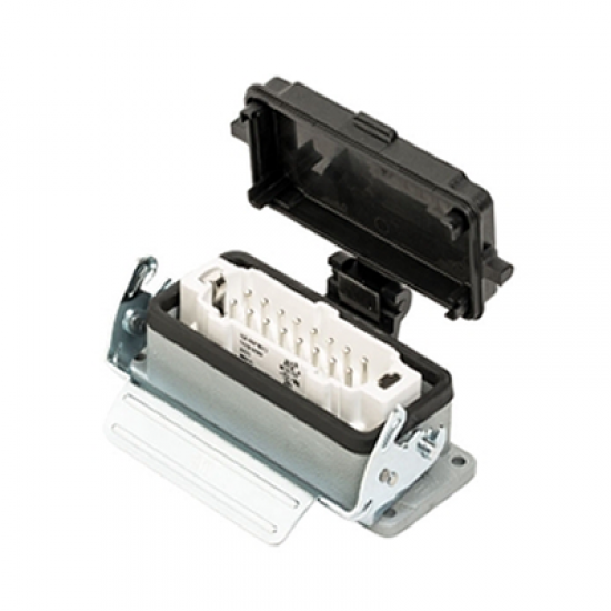 403721S Makine Fişi (Tek Mandallı Kapaklı) 16x16 A (16PE) 500V ALÜMİNYUM GÖVDE