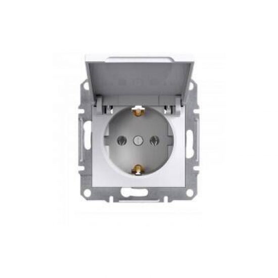 EPH3170121 SCHNEIDER ELECTRIC ASFORA BEYAZ KAPAKLI TOPRAKLI PRİZ (ÇERÇEVESİZ)