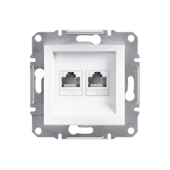 EPH4870121 SCHNEIDER ELECTRIC ASFORA BEYAZ İKİLİ RJ45 CAT6 UTP DATA PRİZİ EPH4870121 SCHNEIDER ELECTRIC ASFORA BEYAZ İKİLİ RJ45 CAT6 UTP DATA PRİZİ