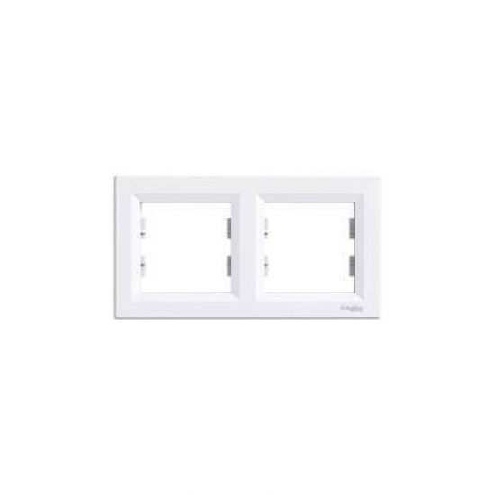 EPH5800221 SCHNEIDER ELECTRIC ASFORA BEYAZ İKİLİ YATAY ÇERÇEVE