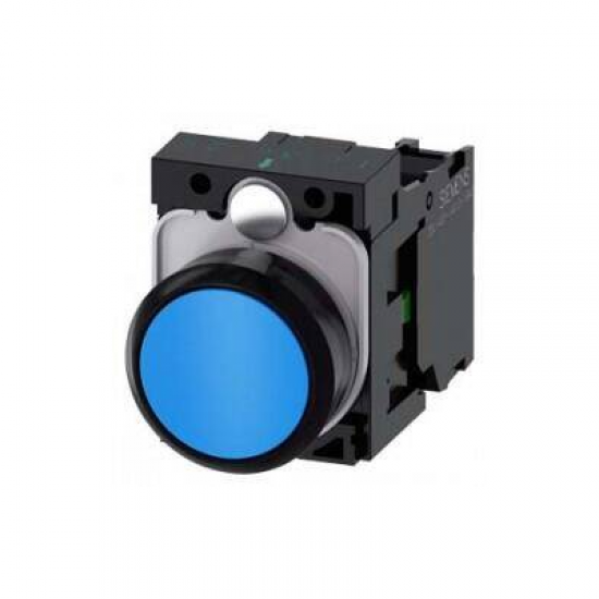 3SU1100-0AB50-1BA0 SIEMENS PLASTİK MAVİ KOMPLE YAY DÖNÜŞLÜ BUTONLAR 1NO SİRİUS ACT