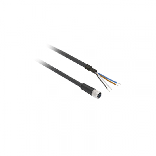 XZCP1141L5 TELEMECANIQUE SENSORS M12 4 PİNLİ DÜZ MODEL PVC SENSÖR KABLOSU 5 MT