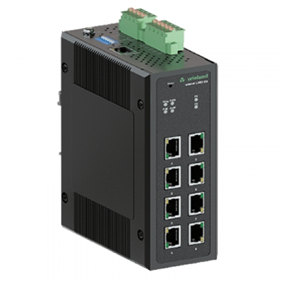 83.040.0310.0 Managed IP switch 8 x RJ45 10/100/1000 Mbit/s Giga Ethernet_Profinet v2 Class B_GSDML_Uzak Yönetim Desteği