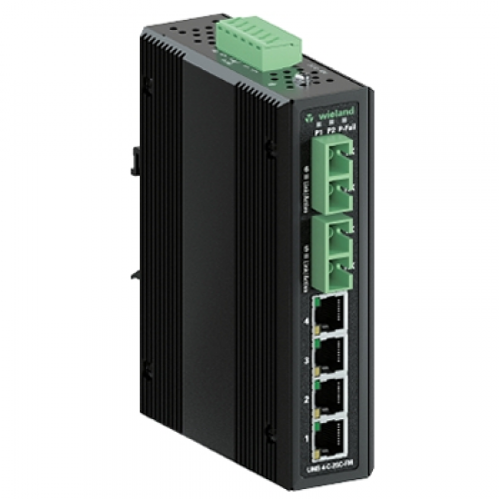 83.040.1252.0 IP switch 4 x RJ45 10/100 Mbit/s Fast Ethernet_2 Port Multi-Mode Fiber Optik Bağlantı(SC socket)_2 Power Redundant
