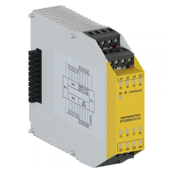 R1.190.0030.0 SP-SDIO84-P1-K-A8 Giriş - 4 Çıkış Safety Ek Modül / Vidalı Bağ.