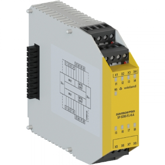 R1.190.0050.0 SP-SDI8-P1-K-A8 Giriş Safety Ek Modül / Vidalı Bağ.
