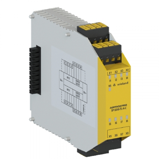 R1.190.0060.0 SP-SDI8-P1-K-C8 Giriş Safety Ek Modül / Push-in Bağ.