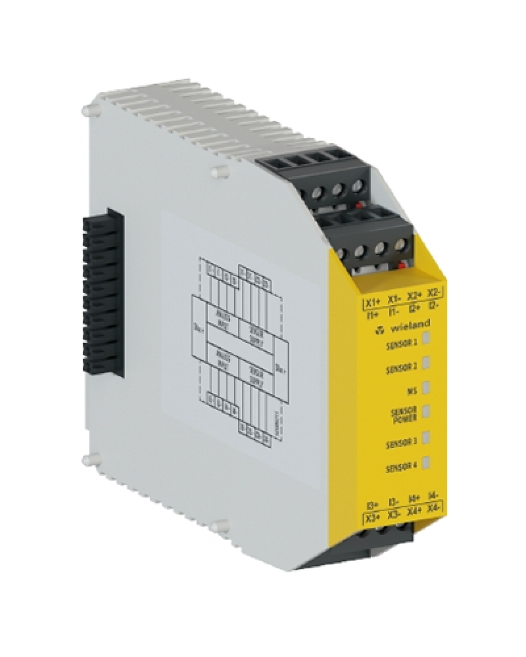 R1.190.1630.0 SP-SAC4-A4 Safety Analog 0/4-20mA 16 Bit Giriş Modülü / Vidalı Bağ.